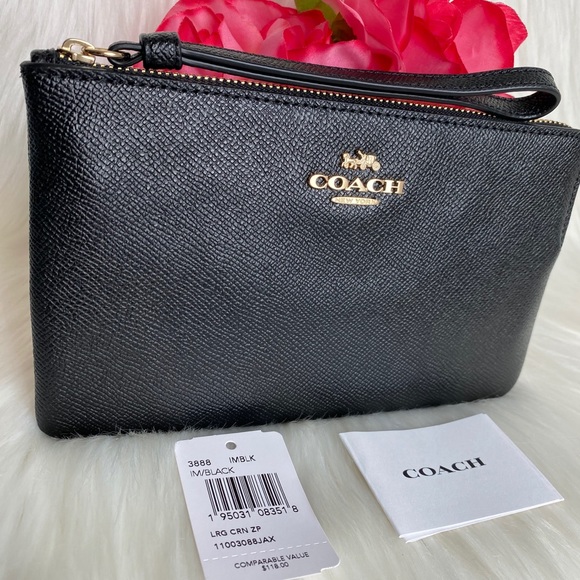 Coach Large Corner Zip Wristlet - Picture 7 of 14